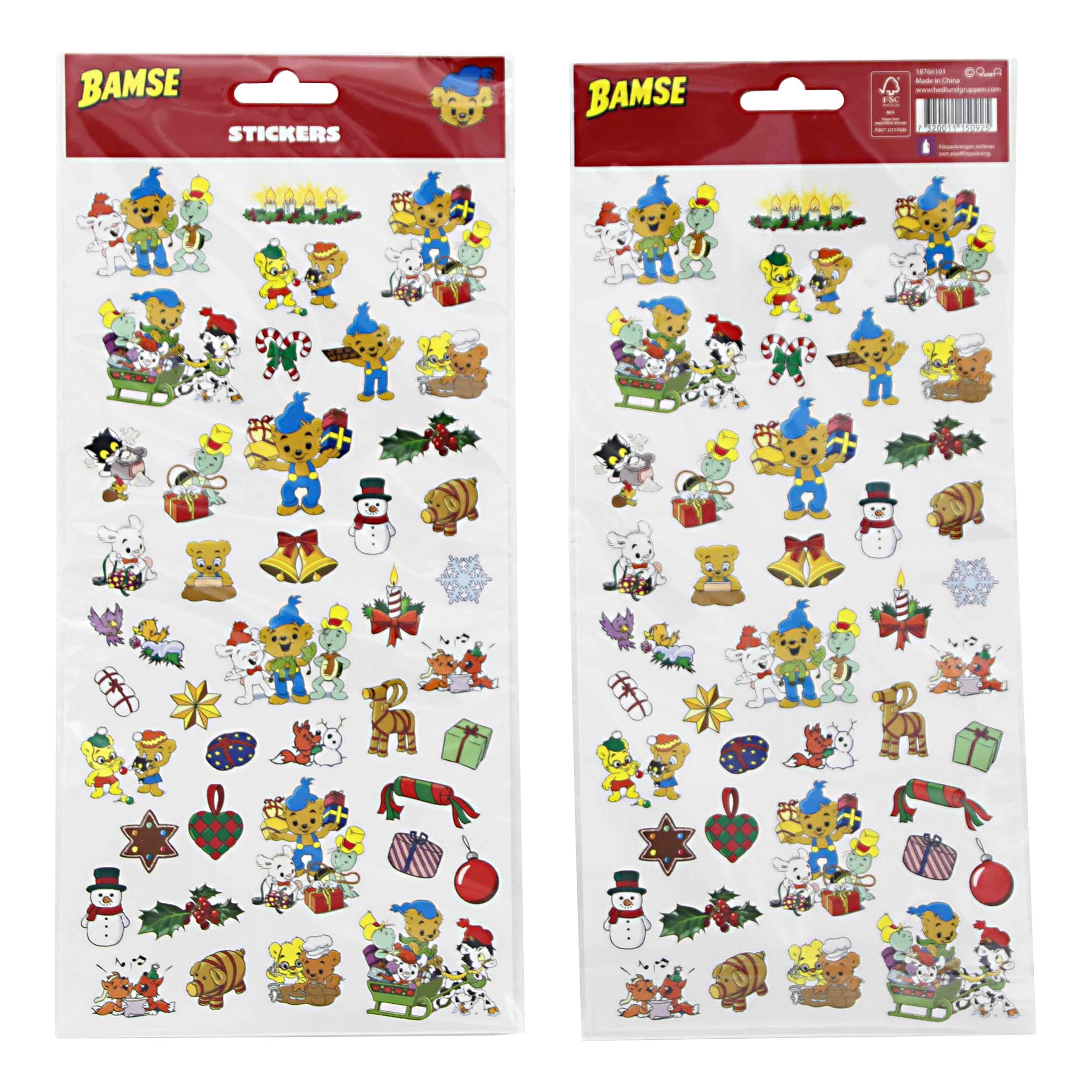 Bamse Stickers Jul