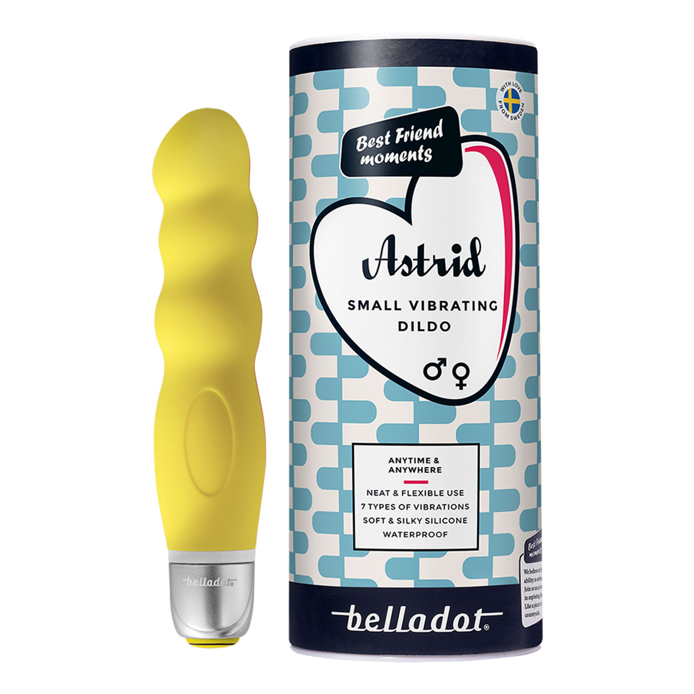 Belladot Vibrerande Dildo Astrid - Gul