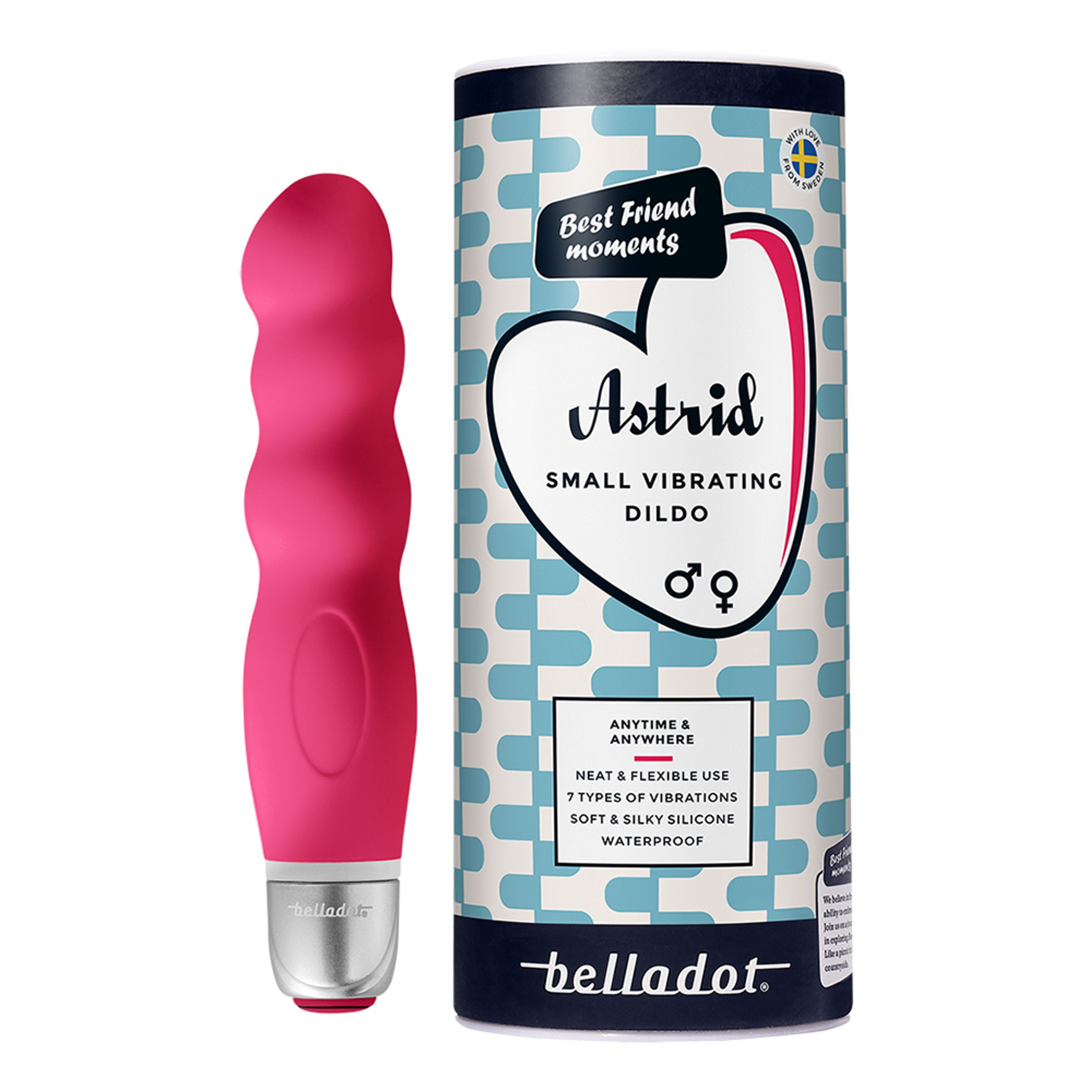 Belladot Vibrerande Dildo Astrid - Röd