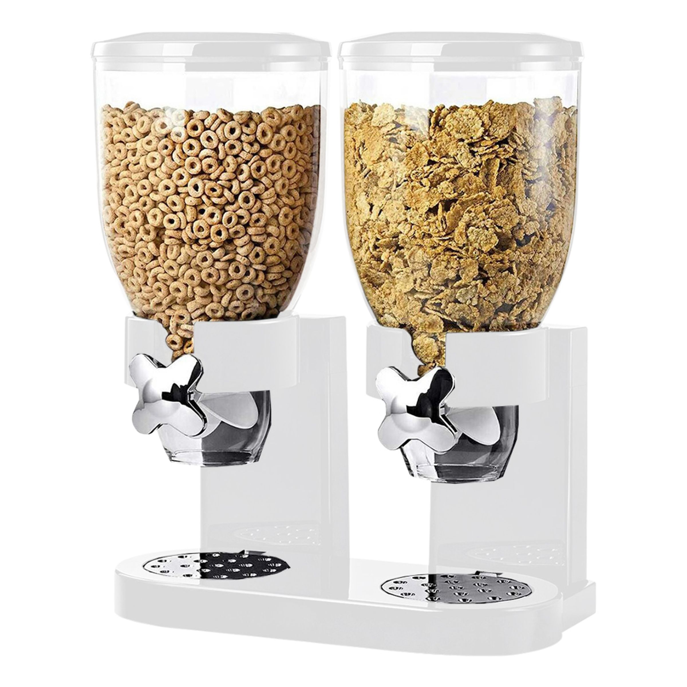 Cornflakes Dispenser Dubbel - Vit