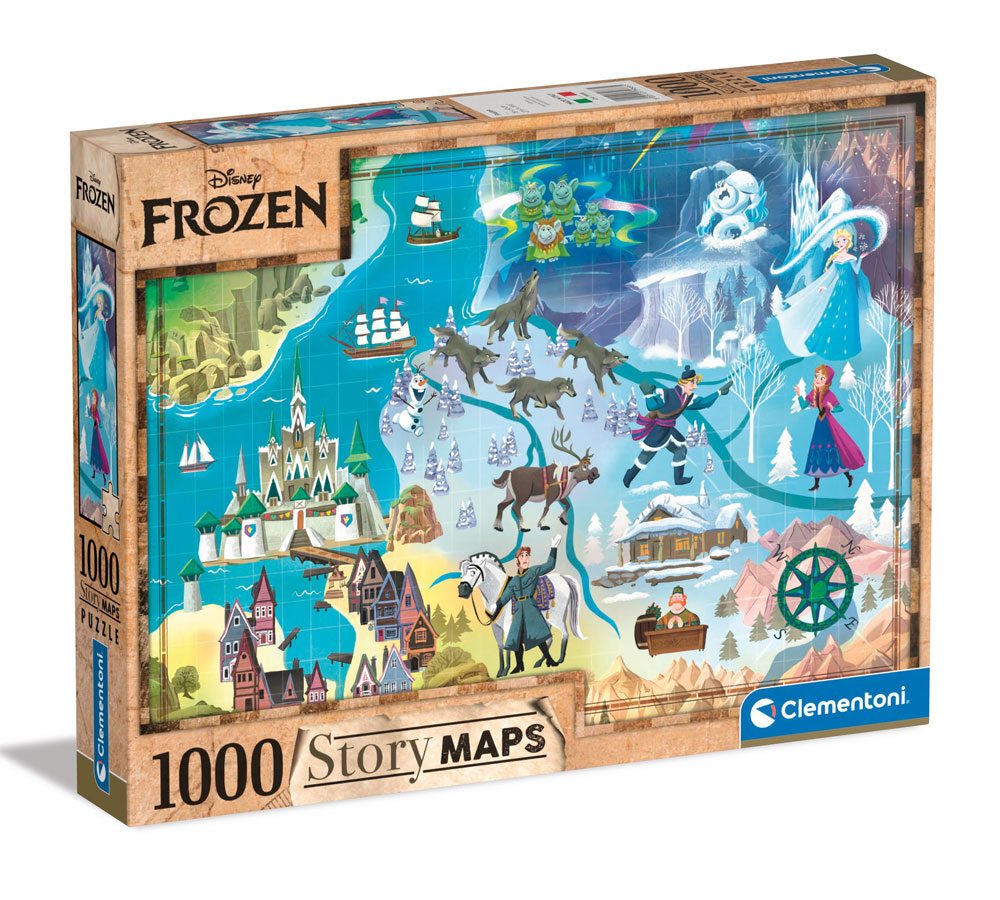 Disney Story Maps Frozen Pussel 1000-bitar