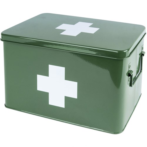Första hjälpen-låda, grön, Large