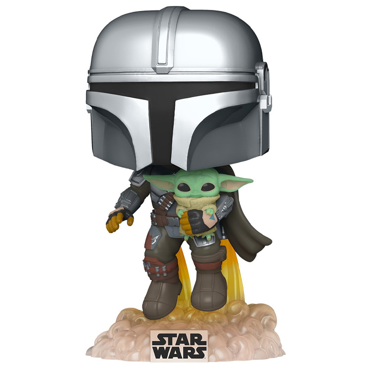 Funko POP! Star Wars The Mandalorian Flying With Jet