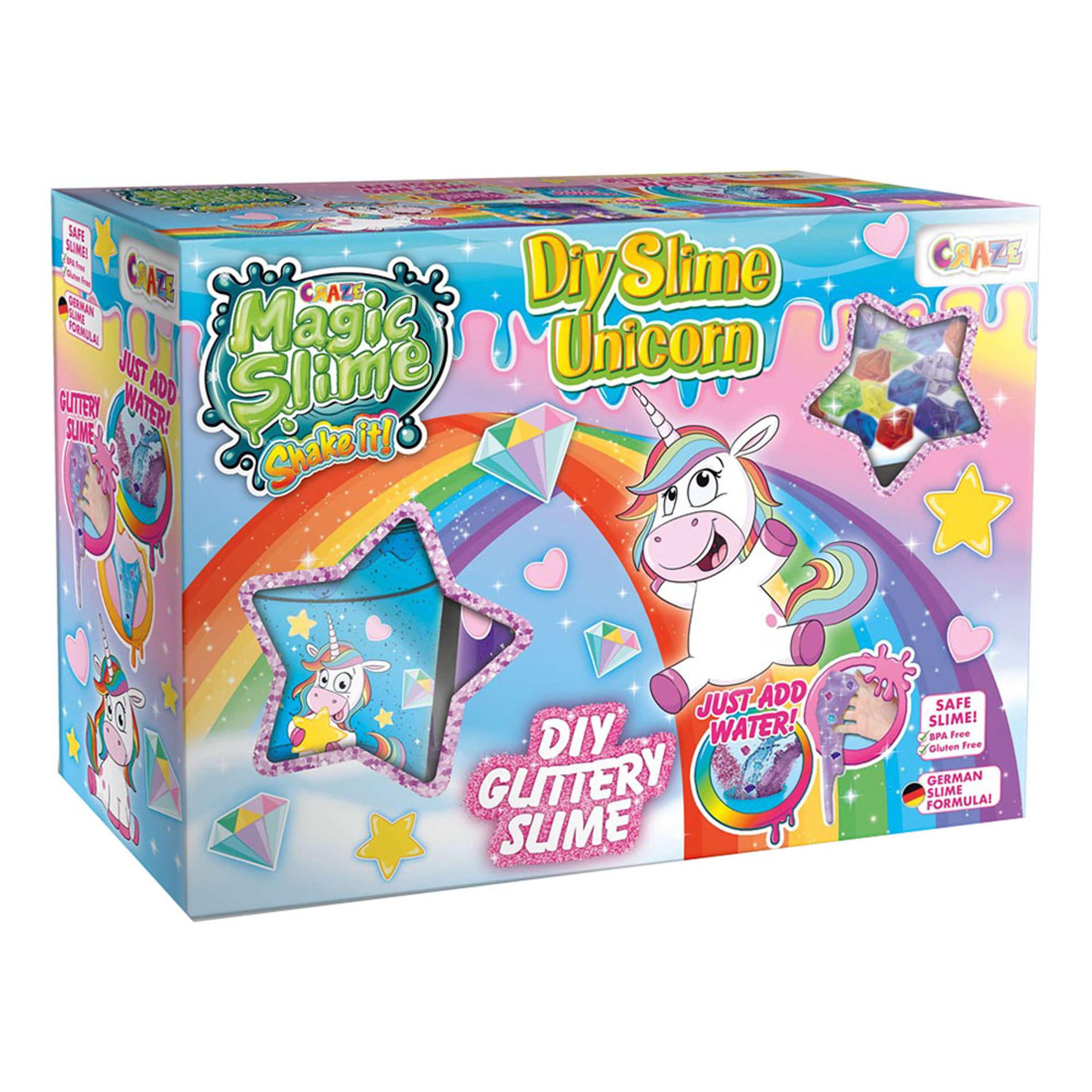 Gör Ditt Eget Unicorn Glitter Slime