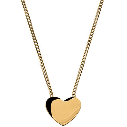 Halsband Pure Heart, hjärta - Edblad, Guld
