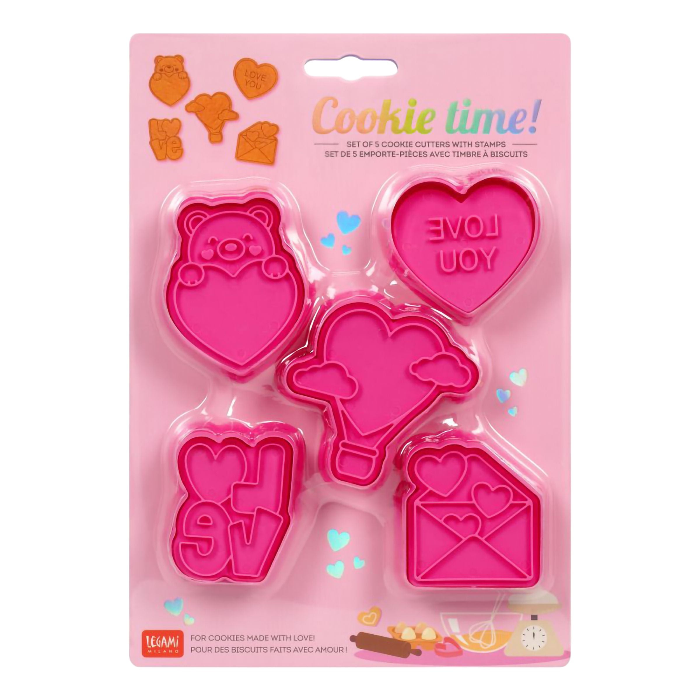 Kakformar med Stämplar Love