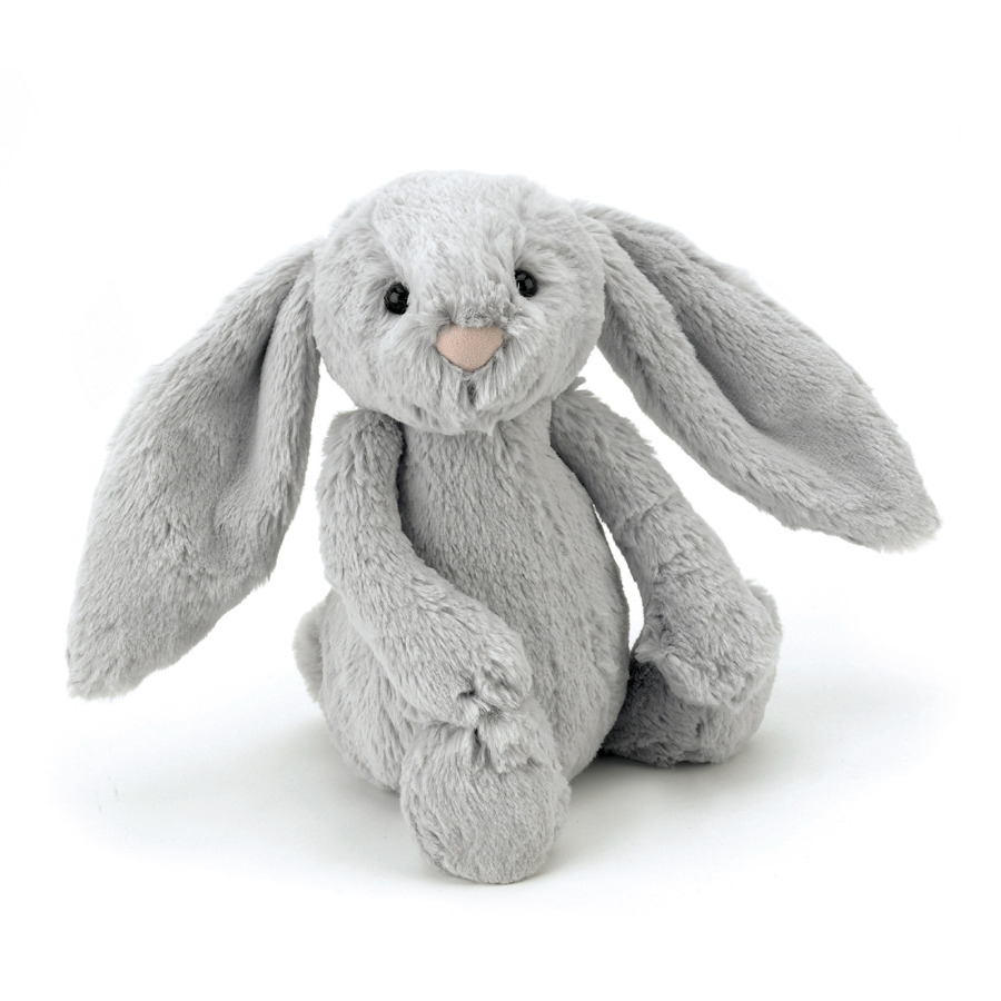 Kanin ljusgrå mellan, 31 cm, Jellycat
