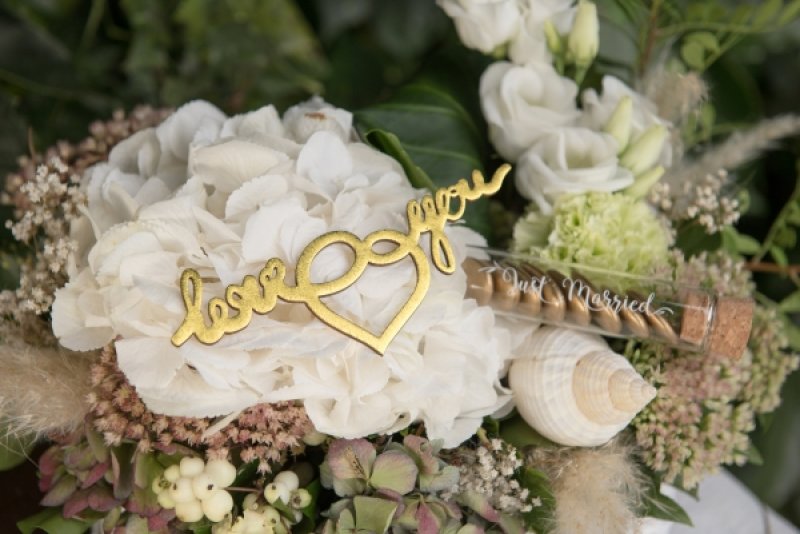 Klistermärke 3D - Just Married Love You