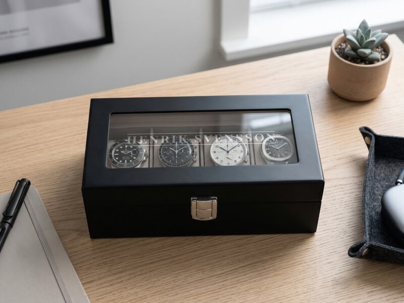 Klocklåda med Egen Text