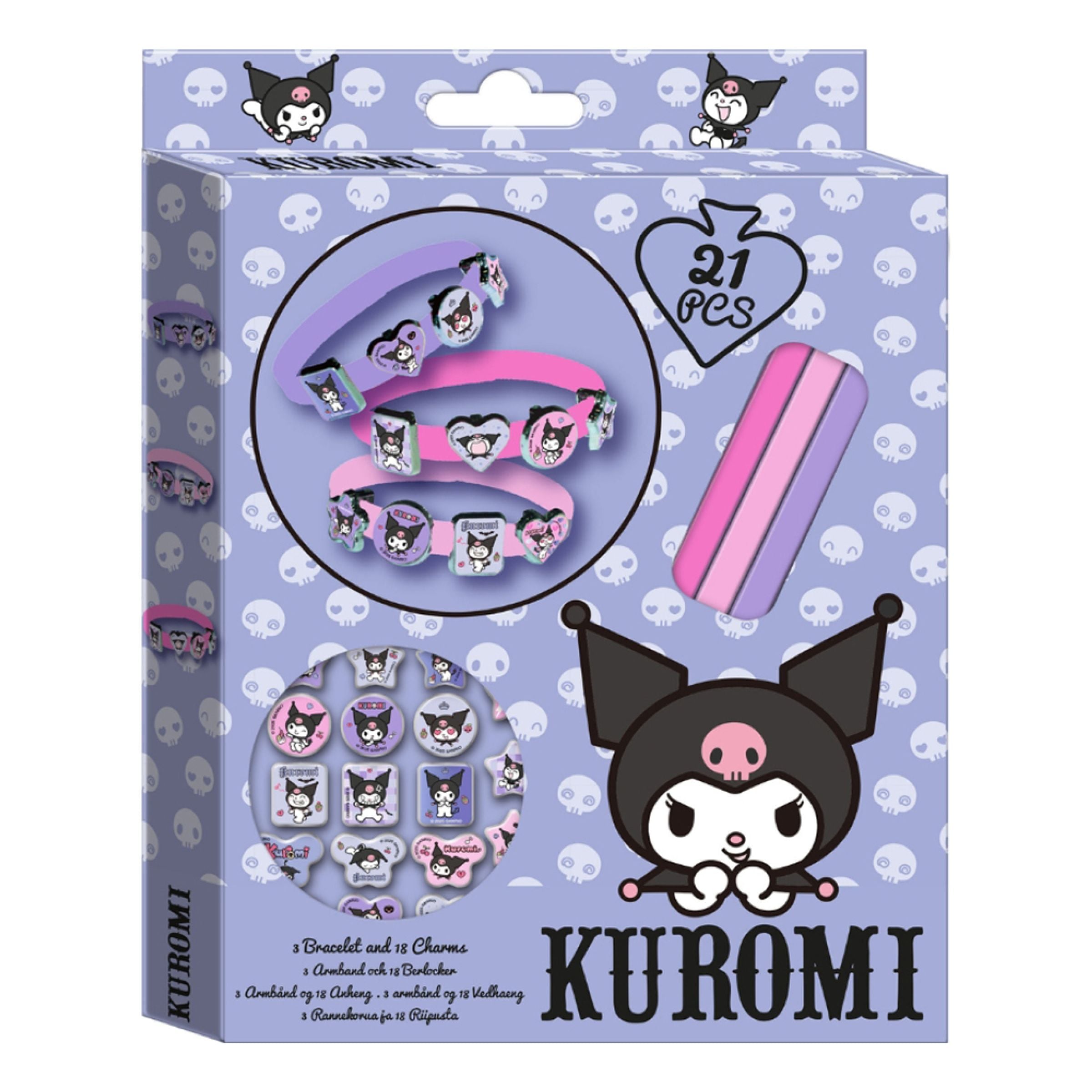 Kuromi Armband med Berlocker