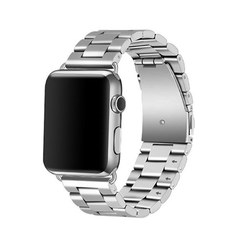 Länkarmband för Apple Watch, rostfritt stål, Silver
