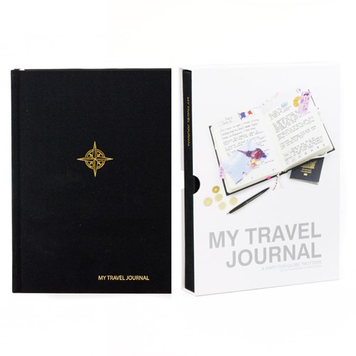 My Travel Journal - Resedagbok, Svart