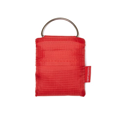 Nyckelring med shoppingväska, Röd