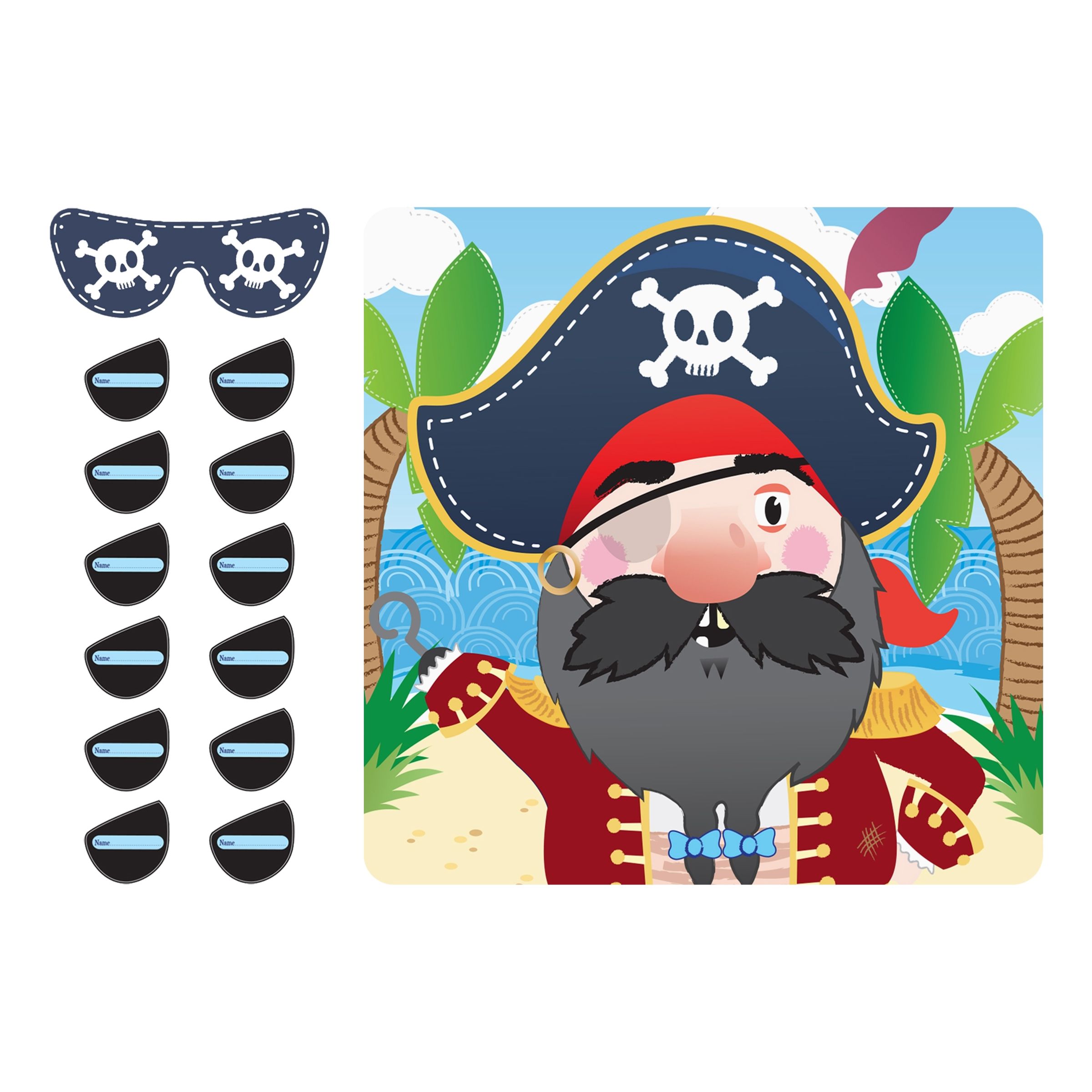 Pinna Ögonlappen Spel Pirat