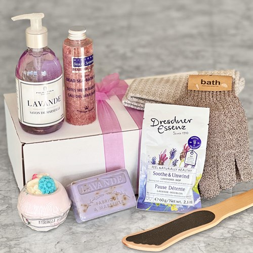 Presentlåda med badprodukter, Lavendel, Lavendel
