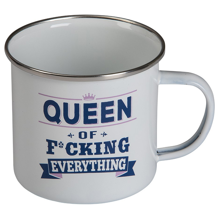 Retro Mugg - Queen Of F* Everything