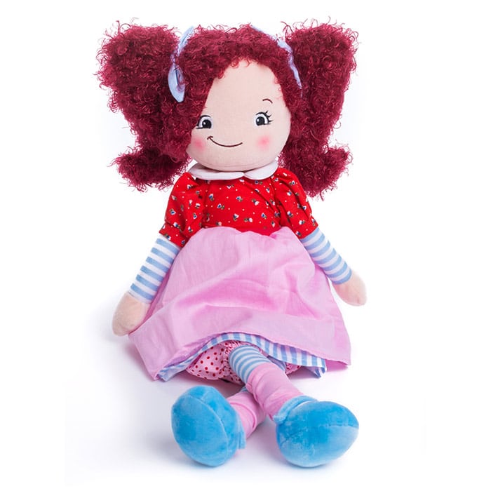 Rödhårig docka med namn, 35 cm