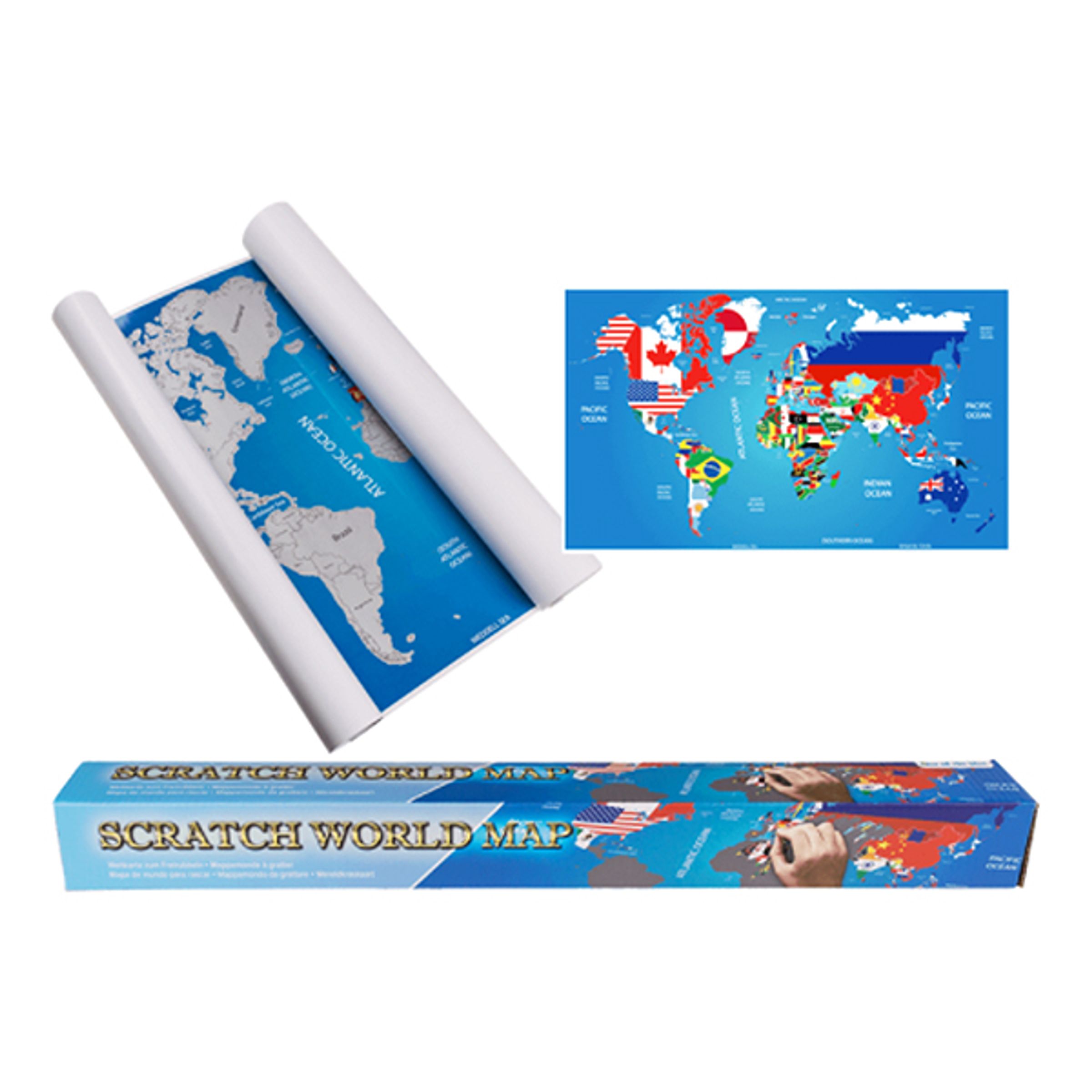 Scratch World Map Flaggor