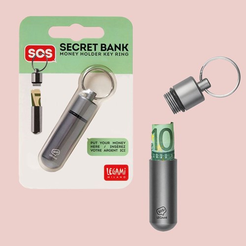 Secret Bank, nyckelring, Stål