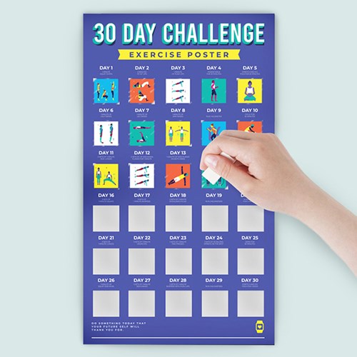 Skrapaffisch, 30 day challenge - Träning, Multi