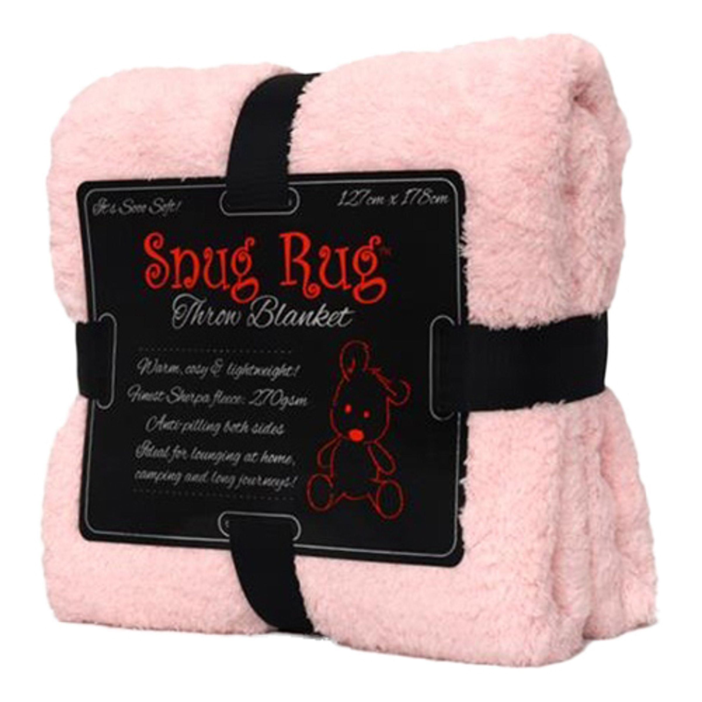 Snug Rug Fleecefilt - Rosa