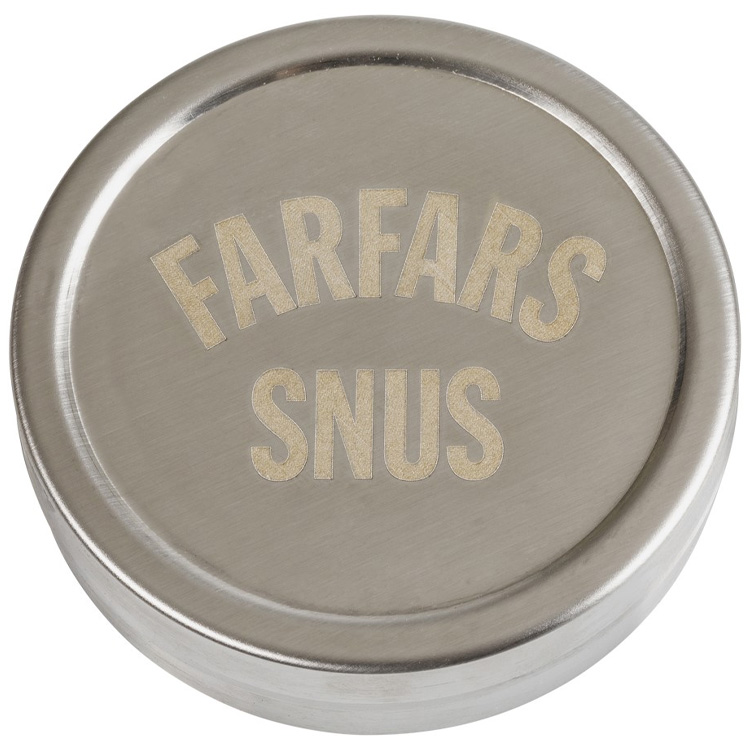 Snusdosa Rostfritt Stål Farfars Snus