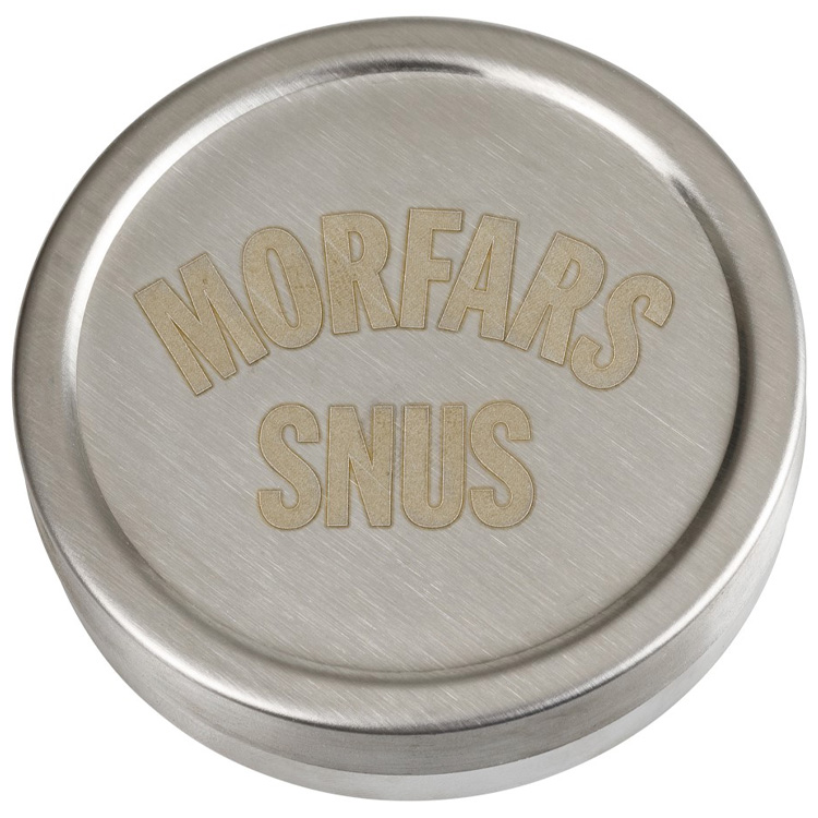 Snusdosa Rostfritt Stål Morfars Snus