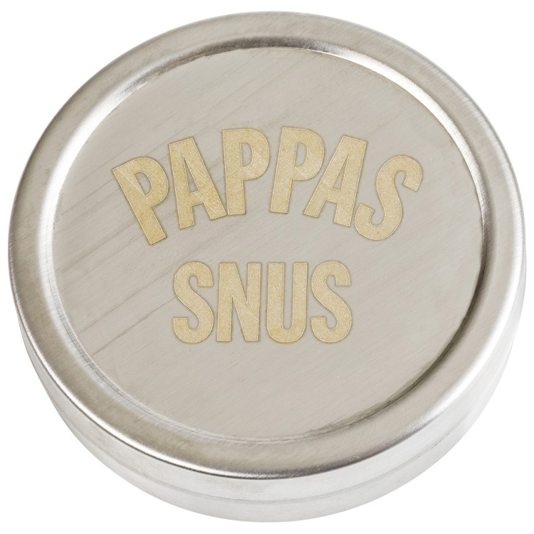 Snusdosa Rostfritt Stål Pappas Snus