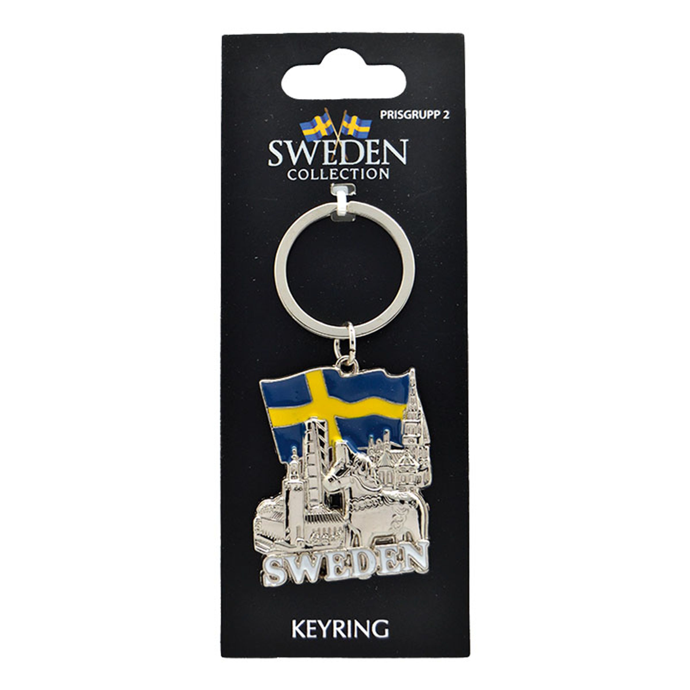 Souvenir Nyckelring Sweden Landmärken