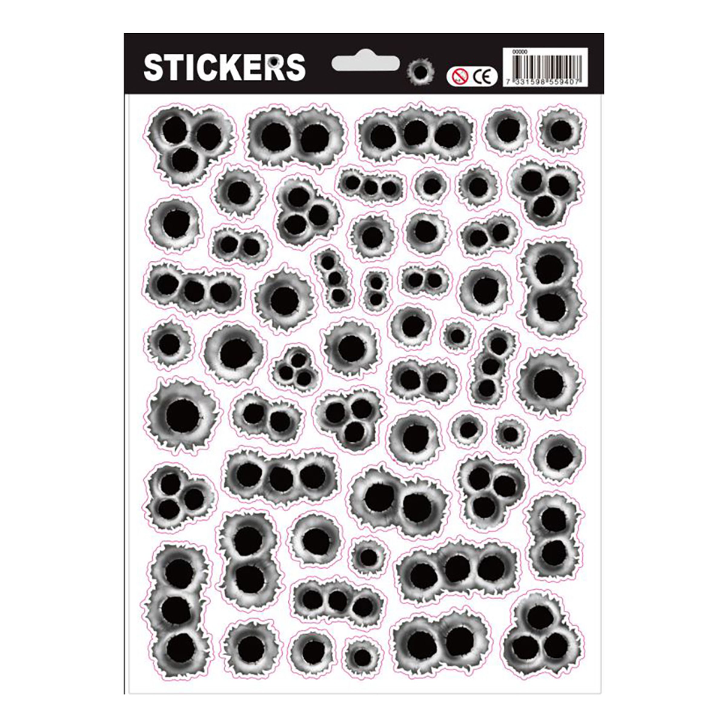 Stickers Skotthål