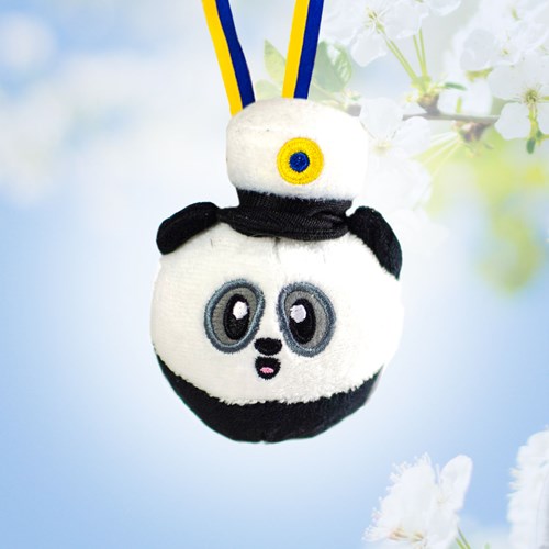 Studentmaskot, hänge - Nalle, Panda