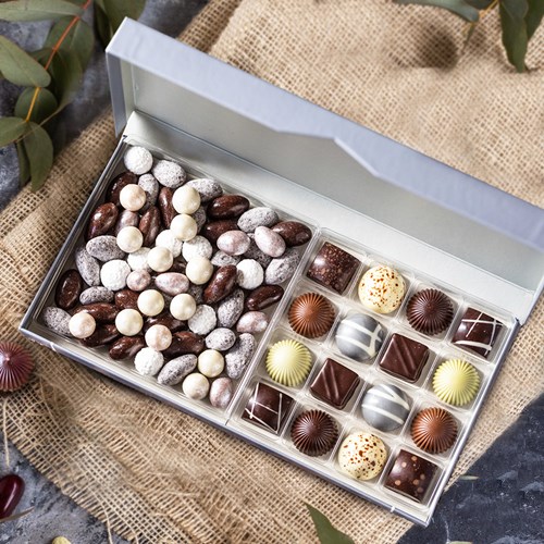 Xocolatl chokladask - finest selection, Grå